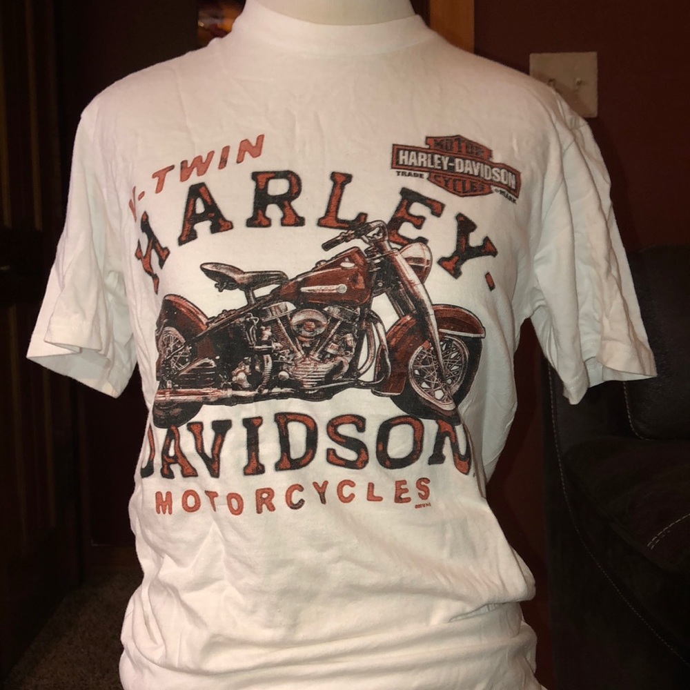 Harley Davidson white t-shirt